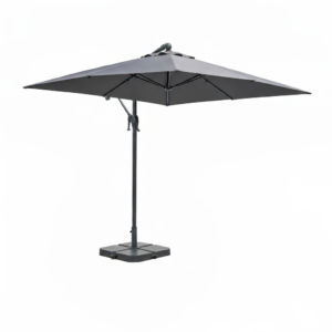 3m Aluminium Cantilever Garden Parasol with Weighted Base | British Nest