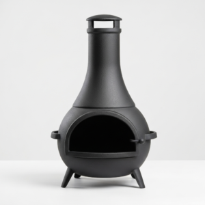 Traditional Cast Iron Chiminea with Removable Lid UK | British Nest