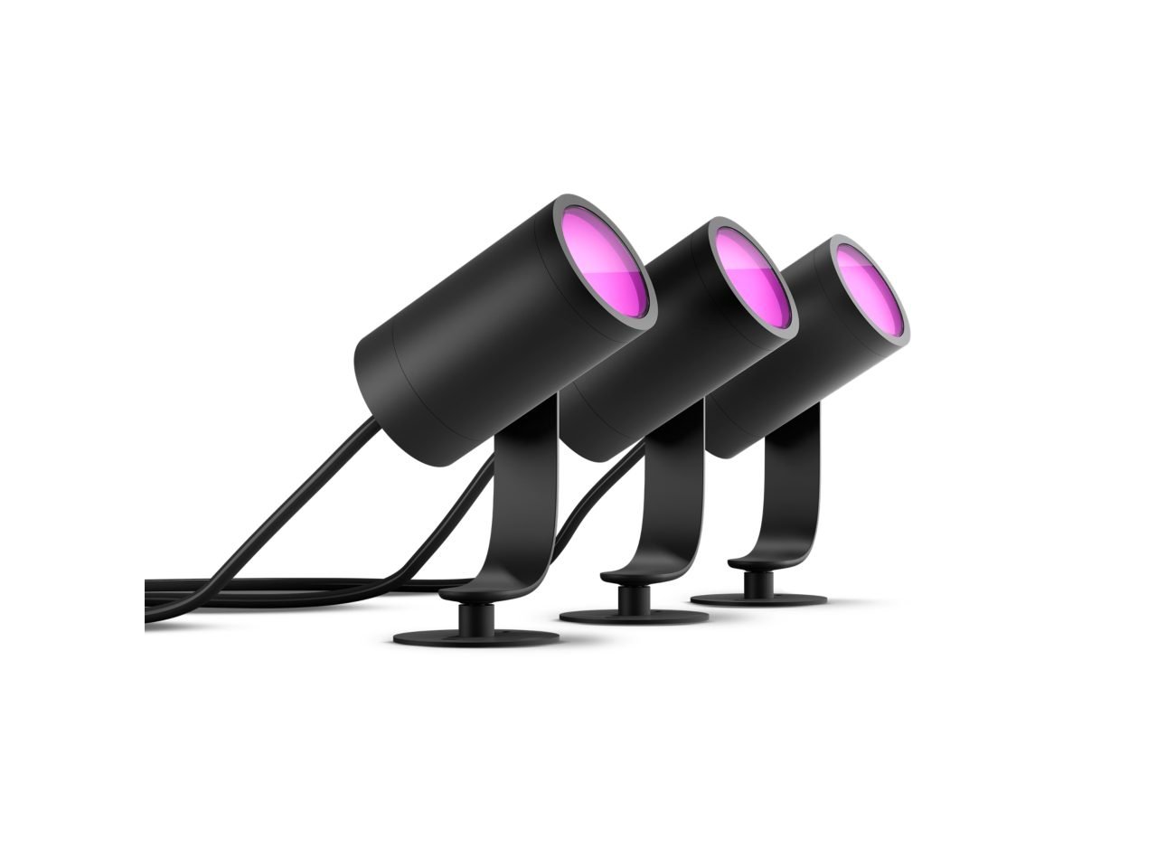 Philips Hue Lily outdoor spot light kit 3 pack smart LED colour changing